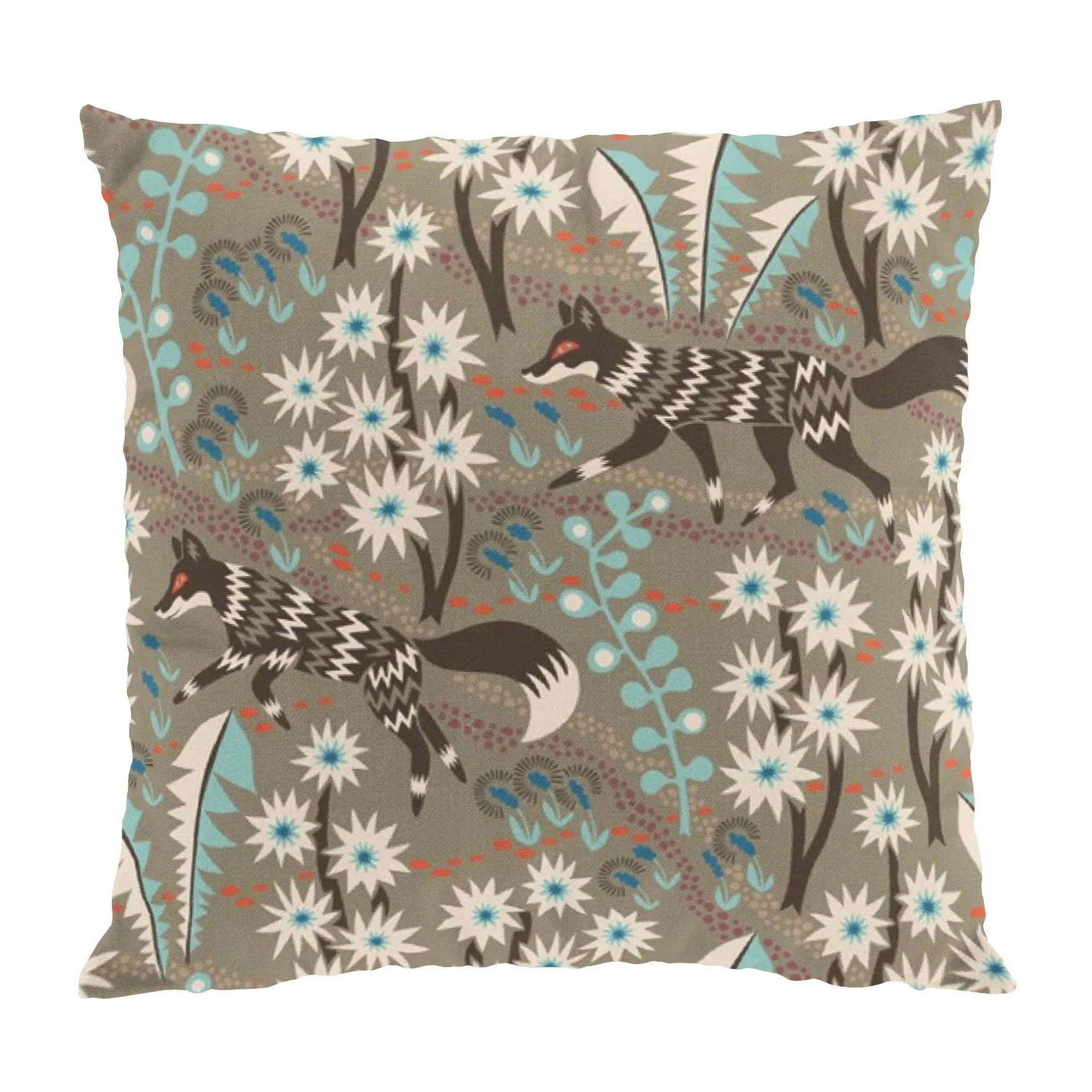 Arvidssons Textil Housse de coussin Stjärnspeja cm Marron