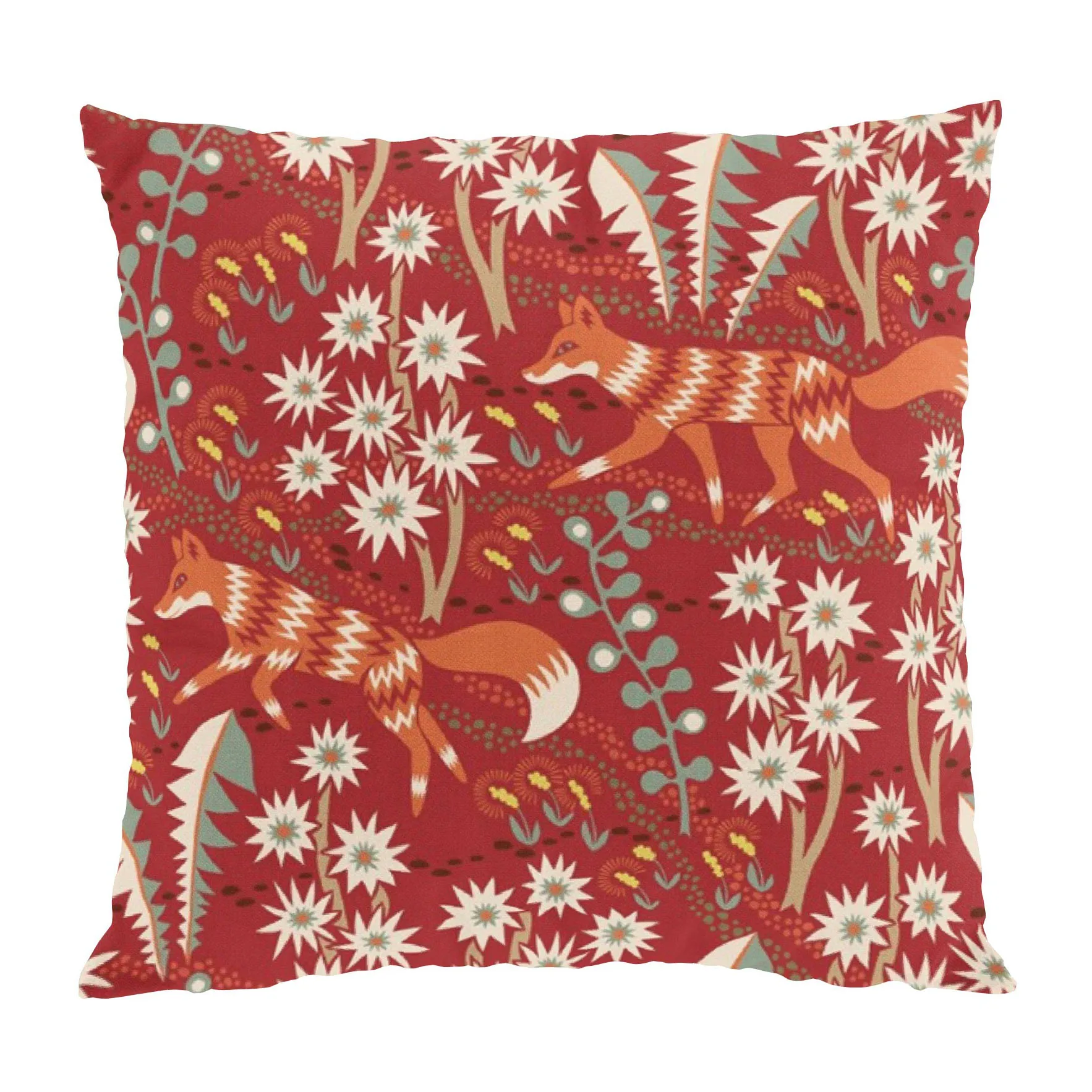 Arvidssons Textil Housse de coussin Stjärnspeja cm Rouge