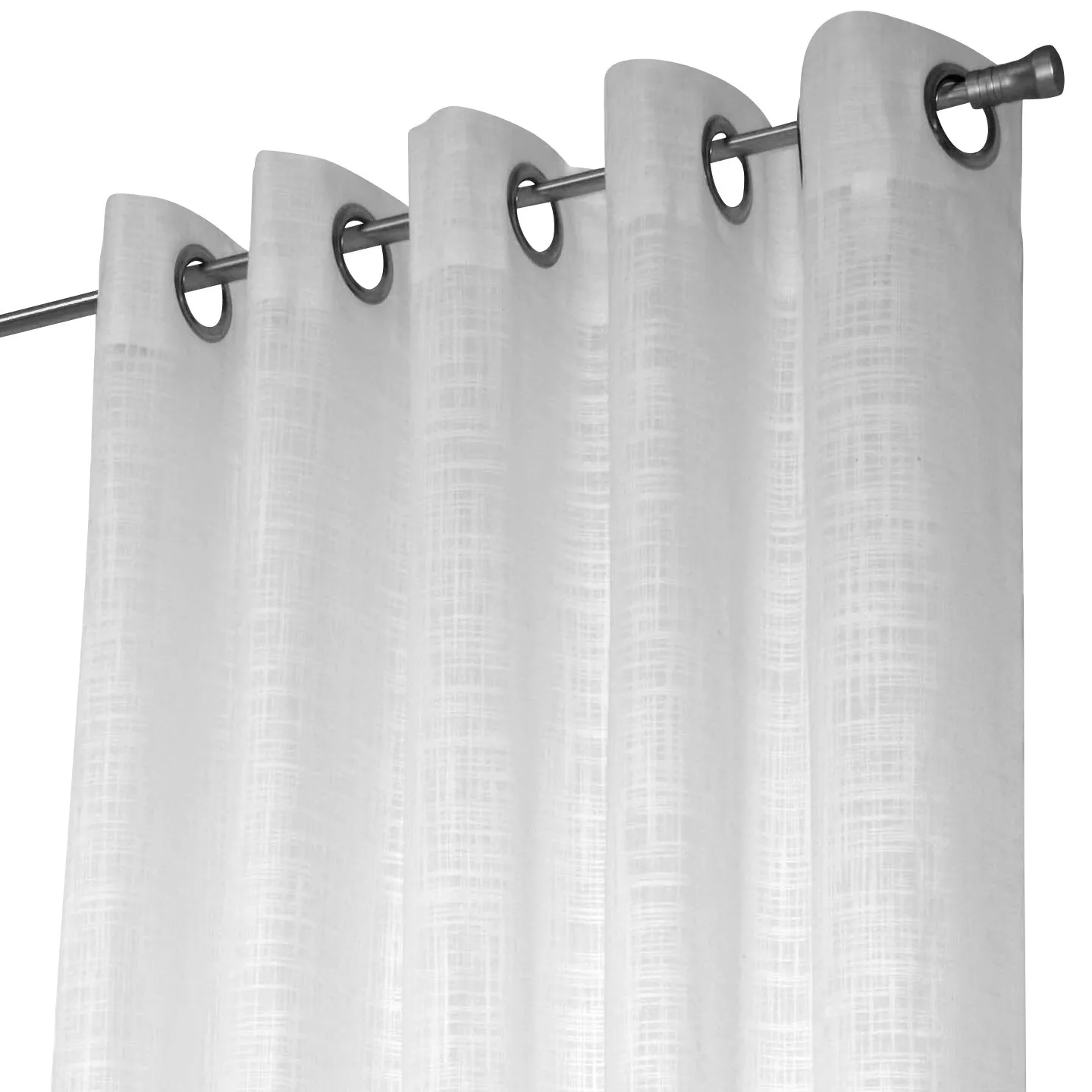 Arvidssons Textil Rideau à oeillets métalliques Norrsken blanc