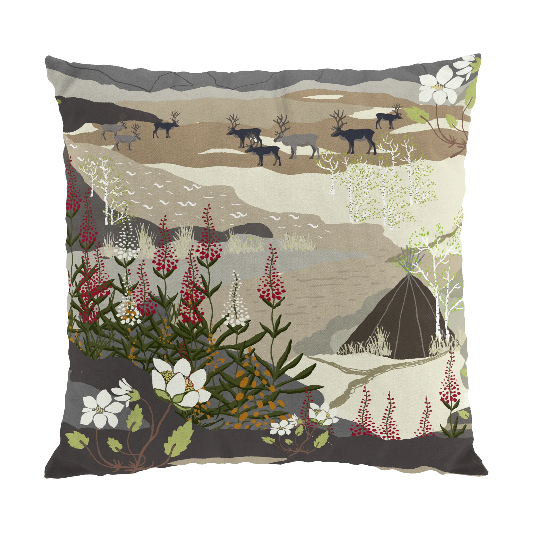 Arvidssons Textil Taie Fjällvandring cm Beige