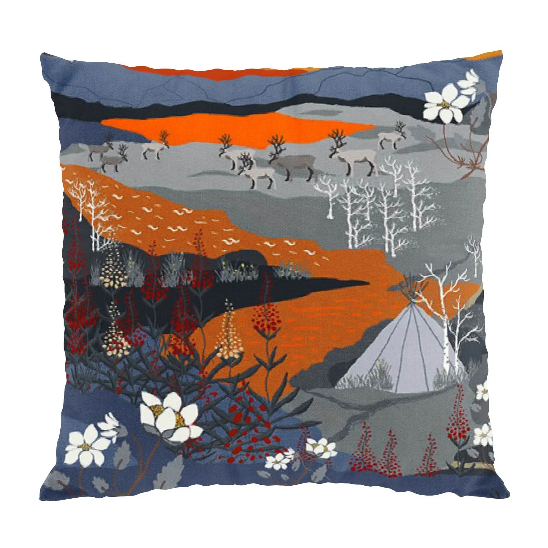 Arvidssons Textil Taie Fjällvandring cm Orange
