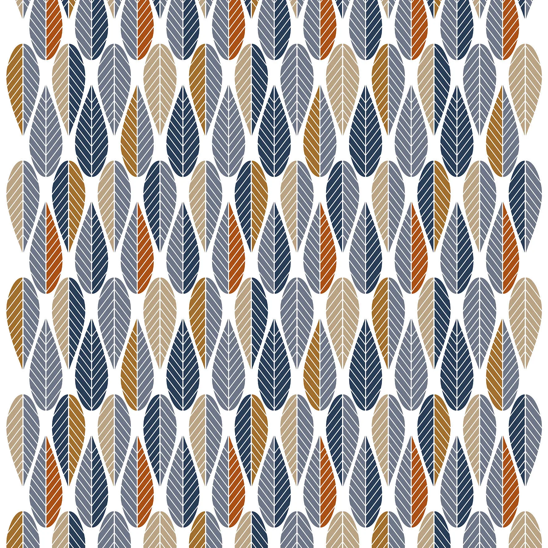 Arvidssons Textil Tissu Blader Bleu