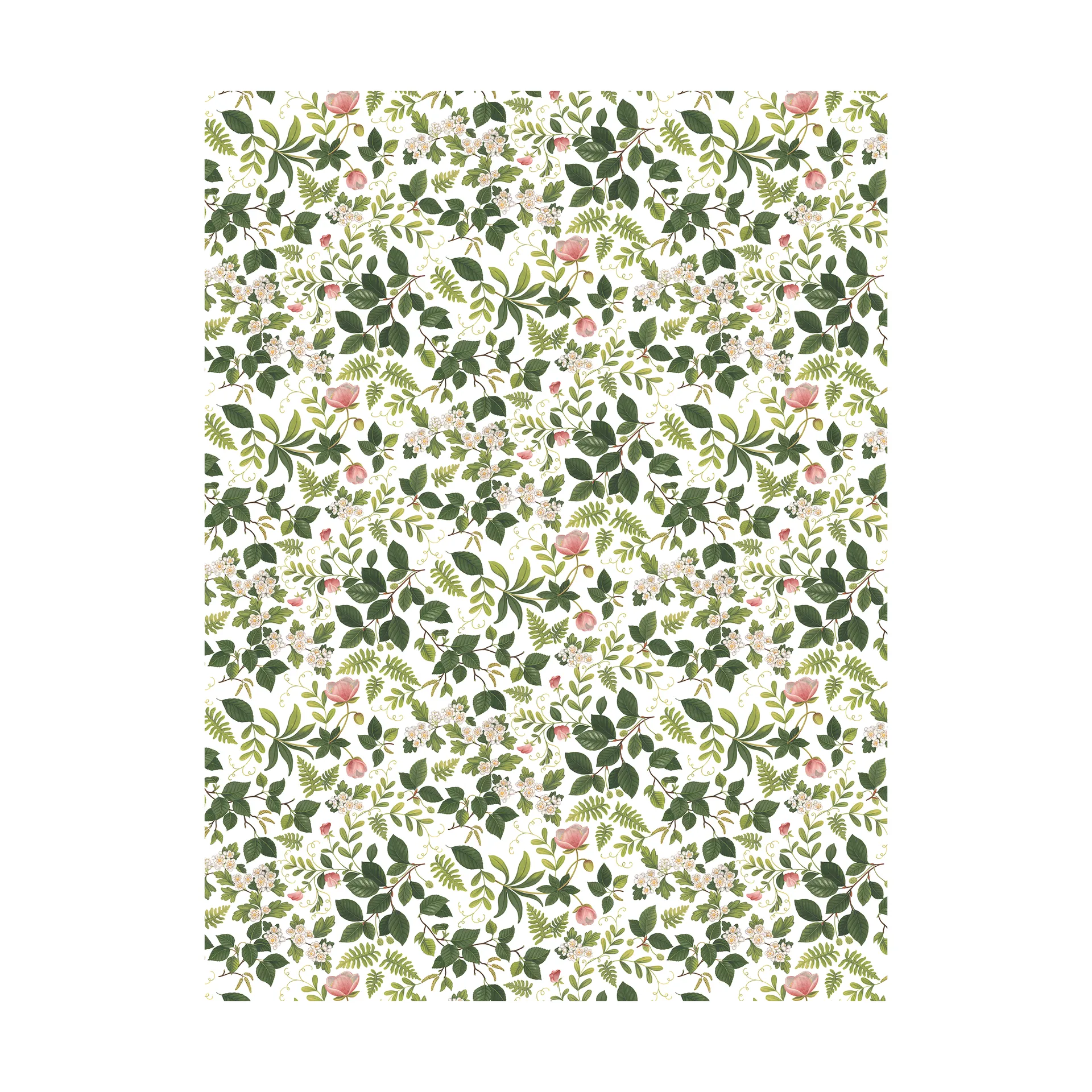 Arvidssons Textil Tissu Blomsterlund Vert
