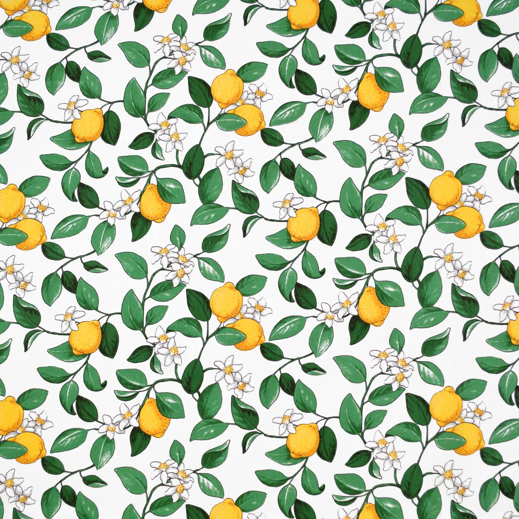 Arvidssons Textil Tissu Citronlycka blanc