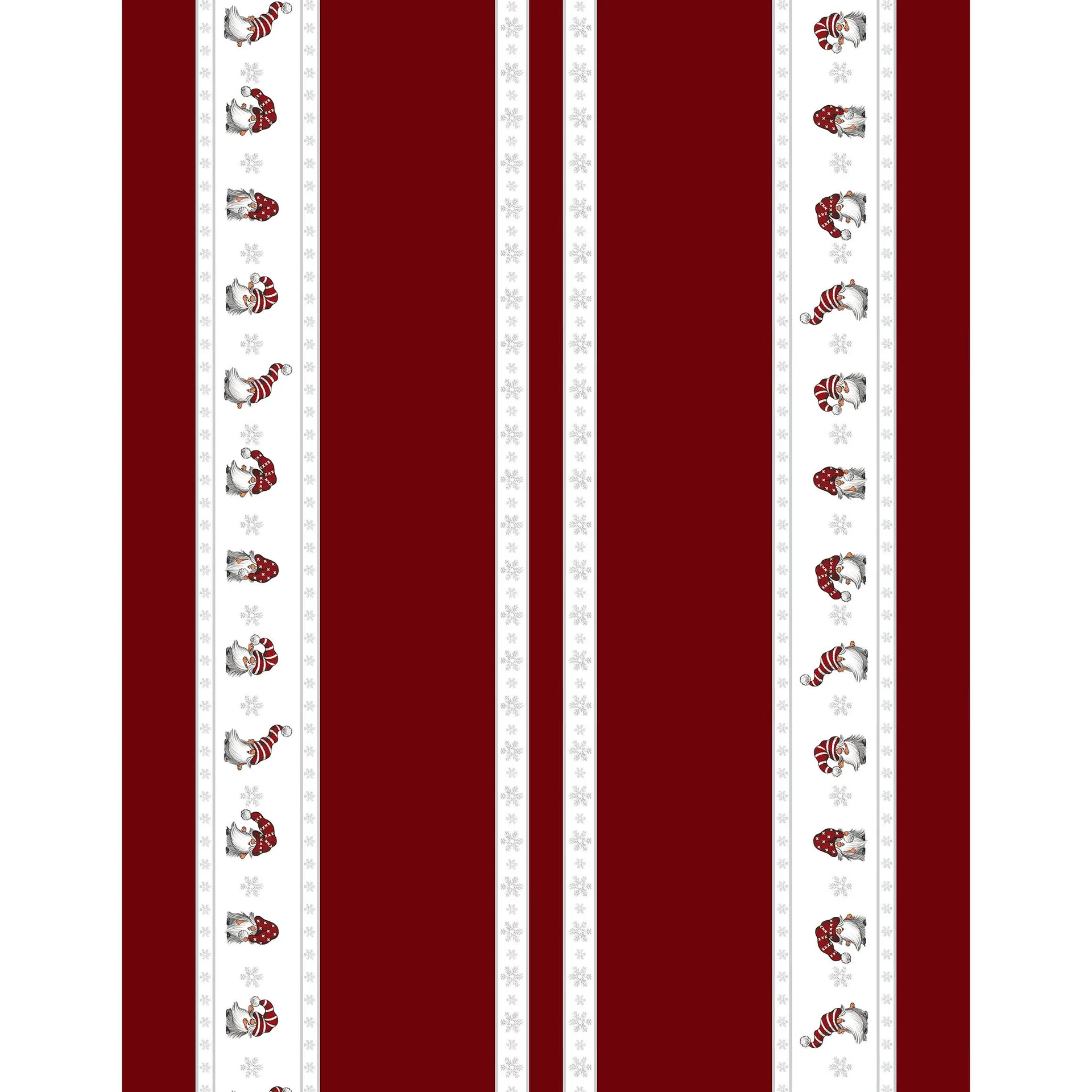 Arvidssons Textil Tissu de Noël Julian et Co. à bordures Rouge