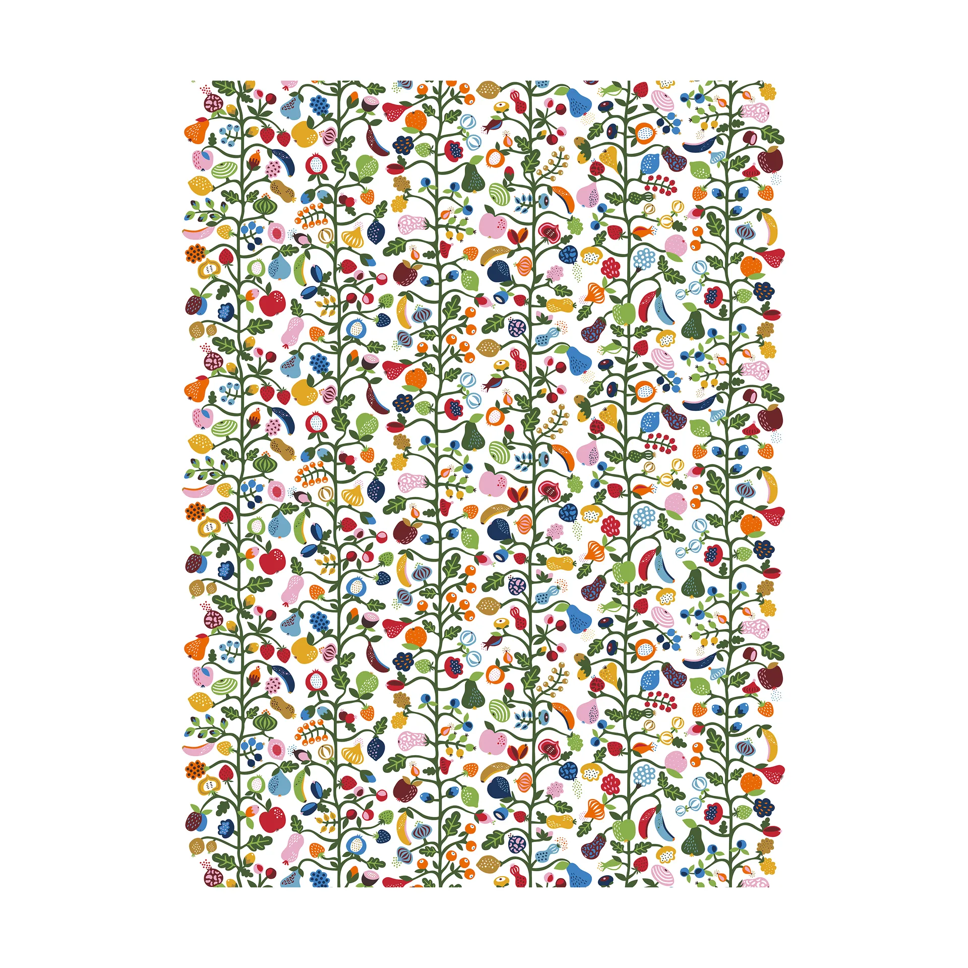Arvidssons Textil Tissu Fruktträdgården Multi