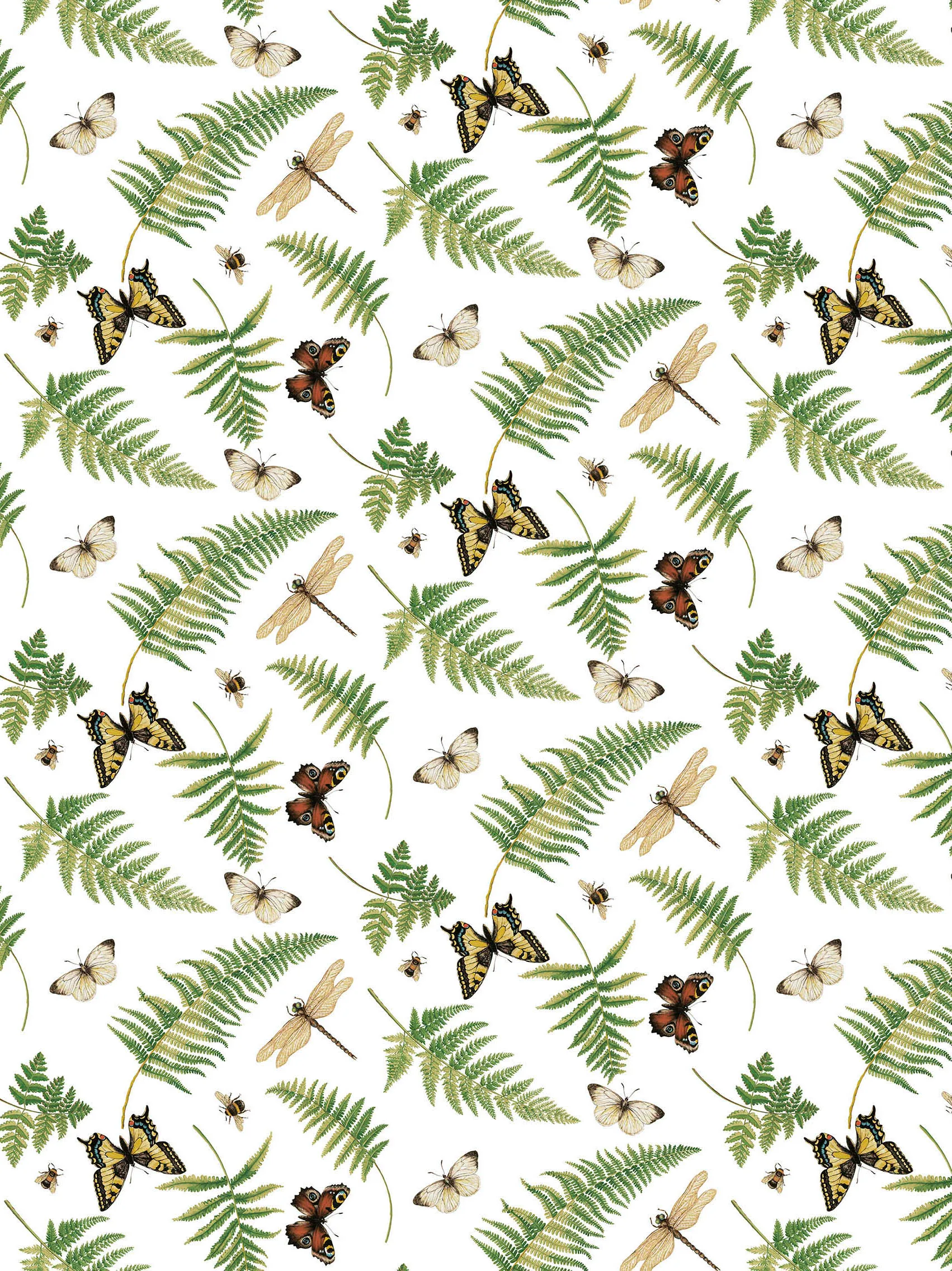 Arvidssons Textil Tissu Humlan Vert