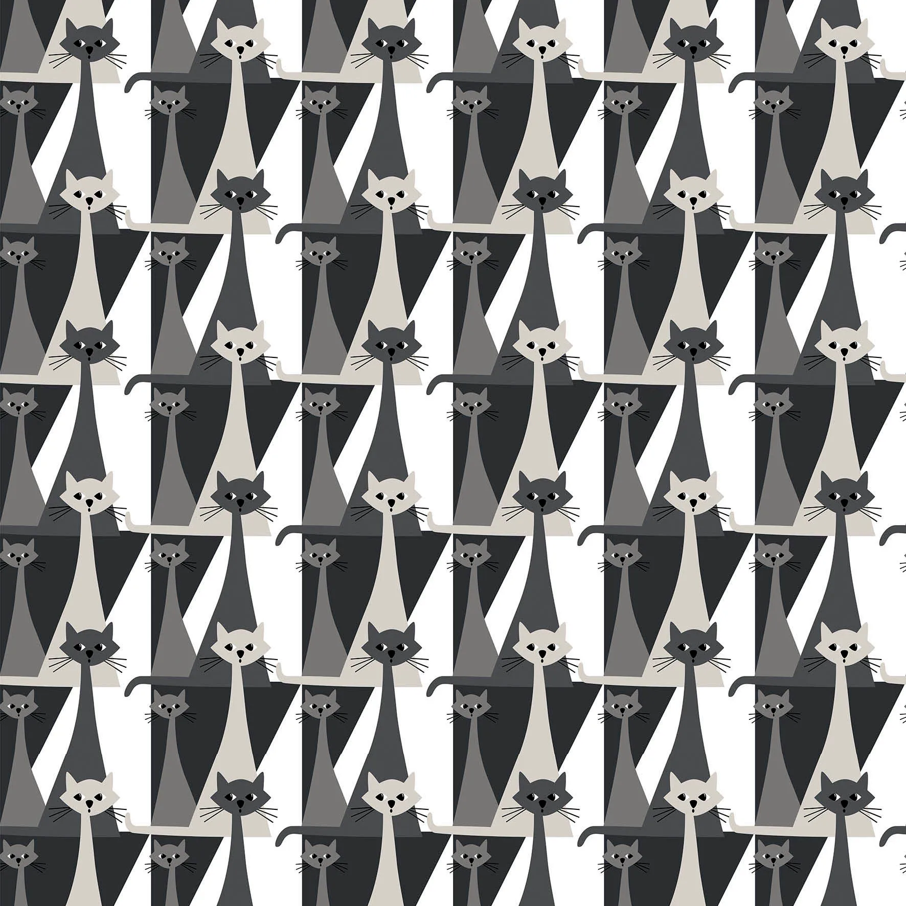 Arvidssons Textil Tissu Kitty Gris