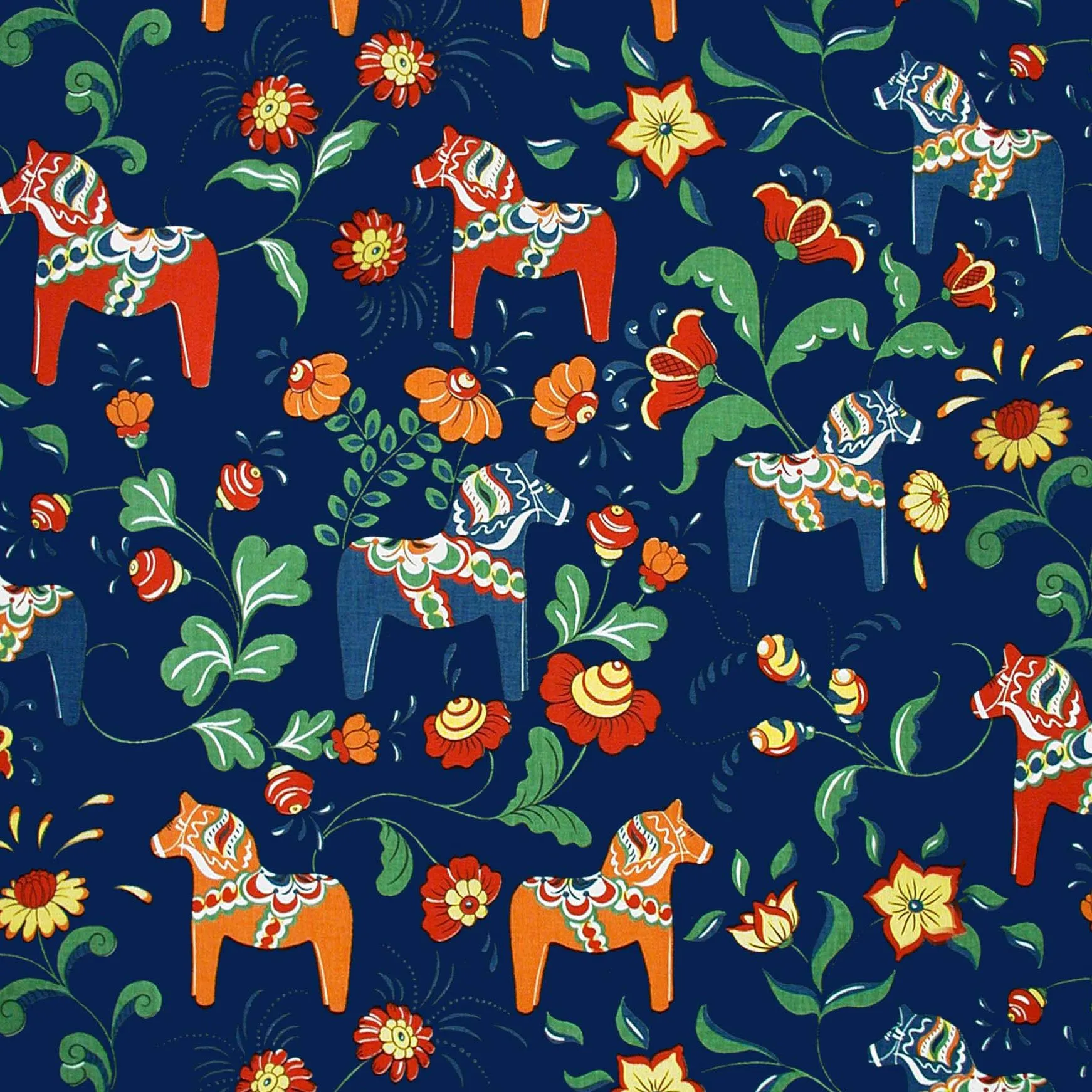 Arvidssons Textil Tissu Leksand bleu