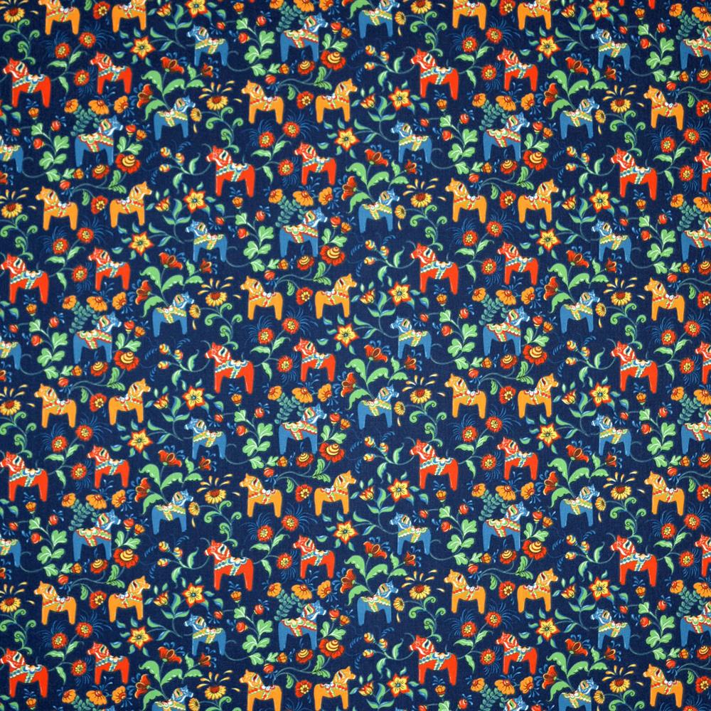 Arvidssons Textil Tissu Leksand mini bleu