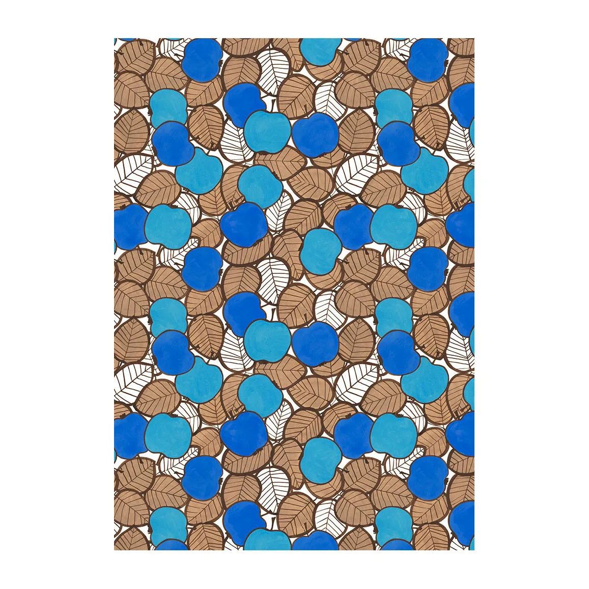 Arvidssons Textil Tissu Päppel Vert-bleu
