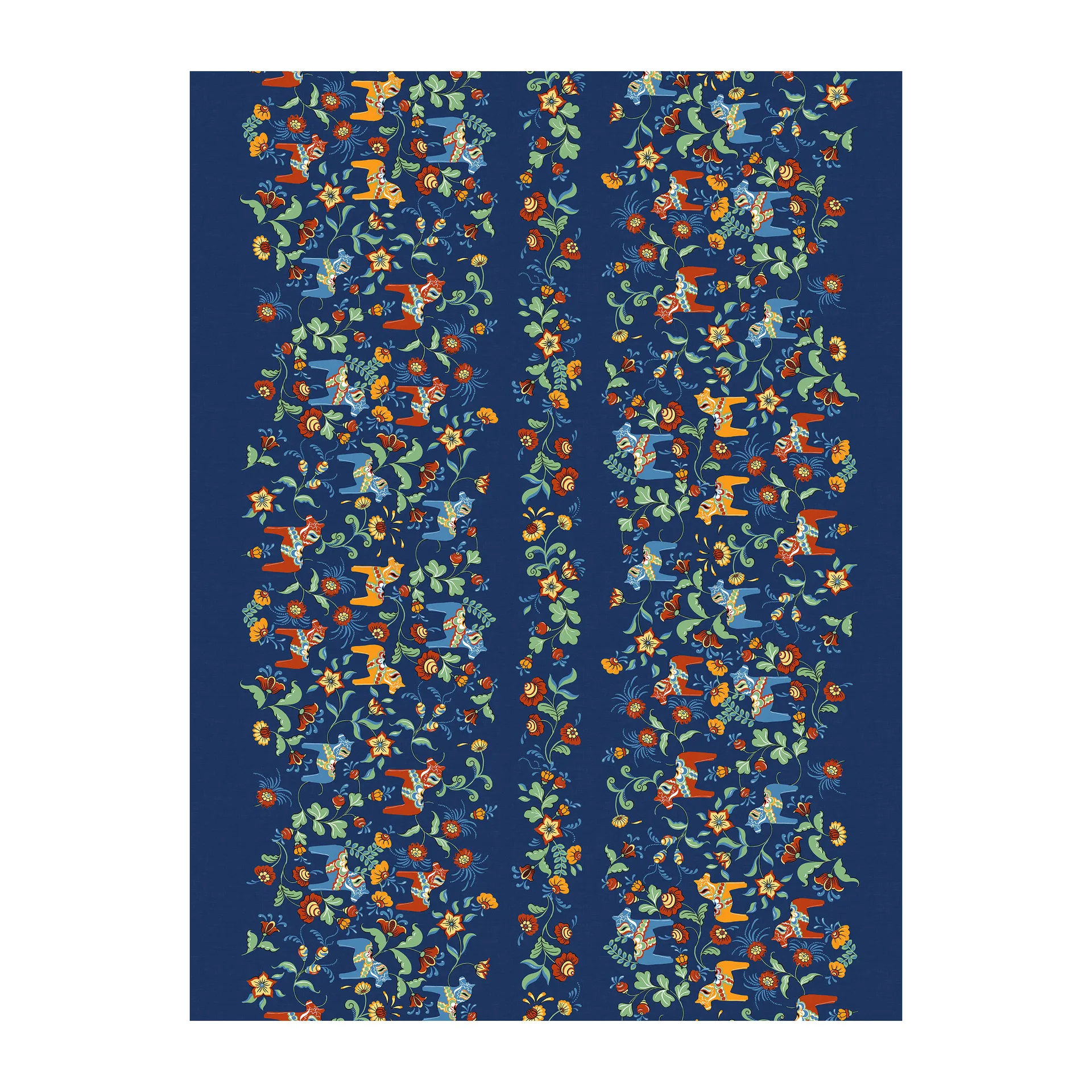 Arvidssons Textil Toile cirée Leksand Bård Bleu