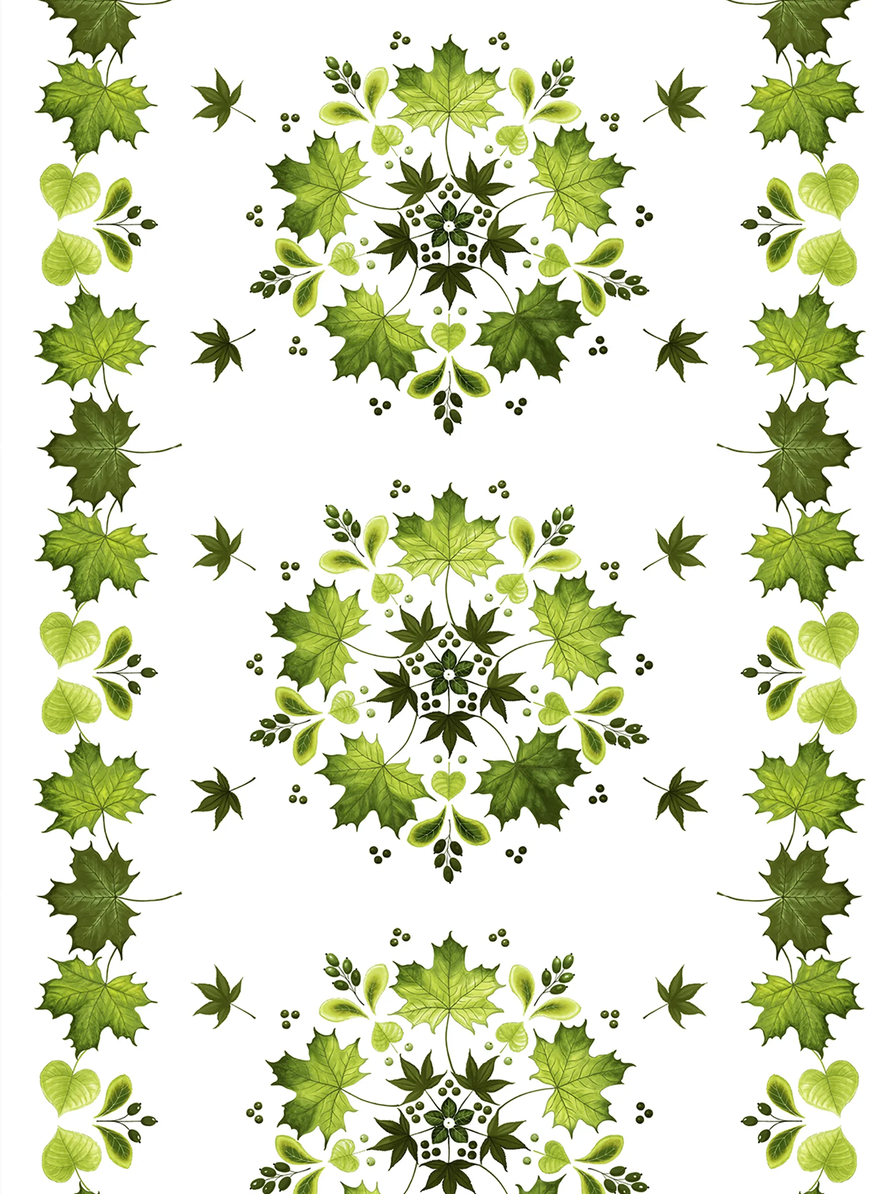 Arvidssons Textil Toile cirée Lövkrans Vert