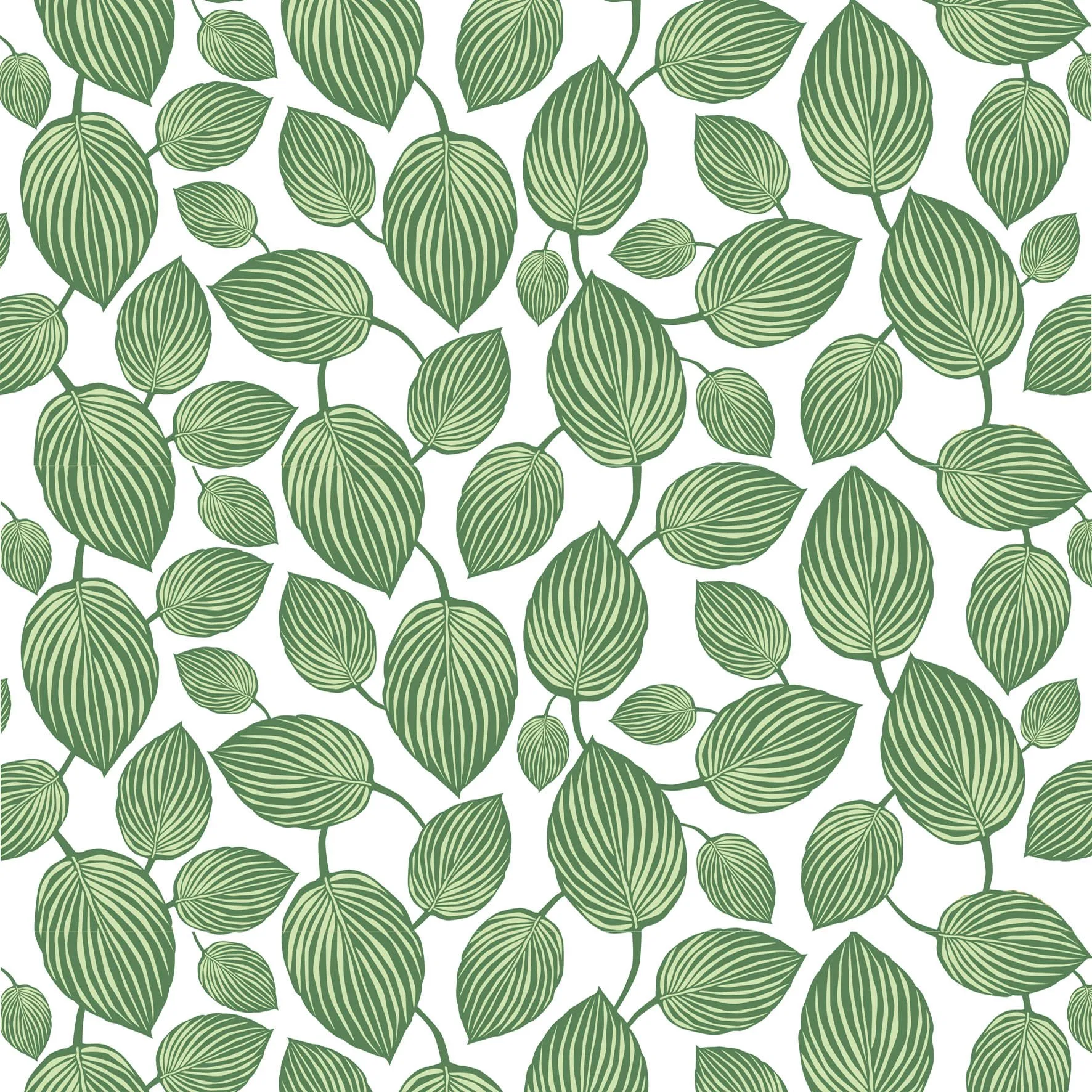 Arvidssons Textil Toile cirée Lyckans blad vert
