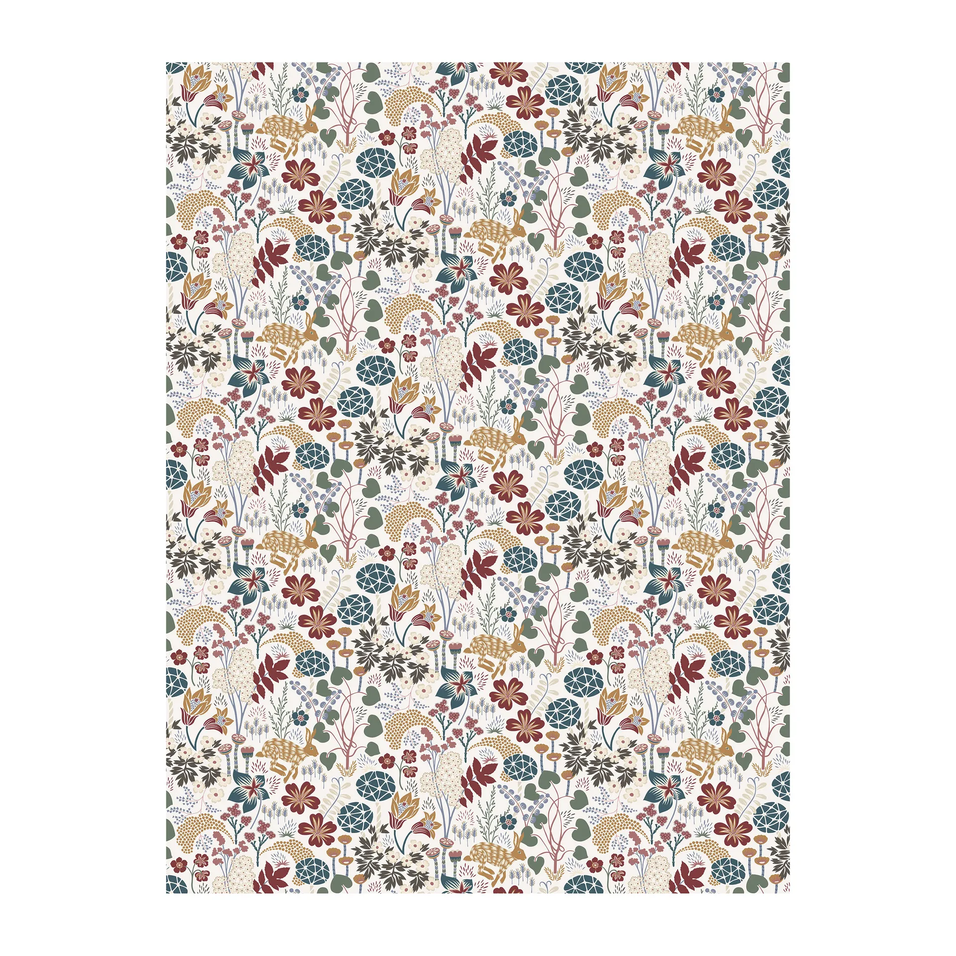 Arvidssons Textil Toile cirée Lyckeflyckt Rouille-marron