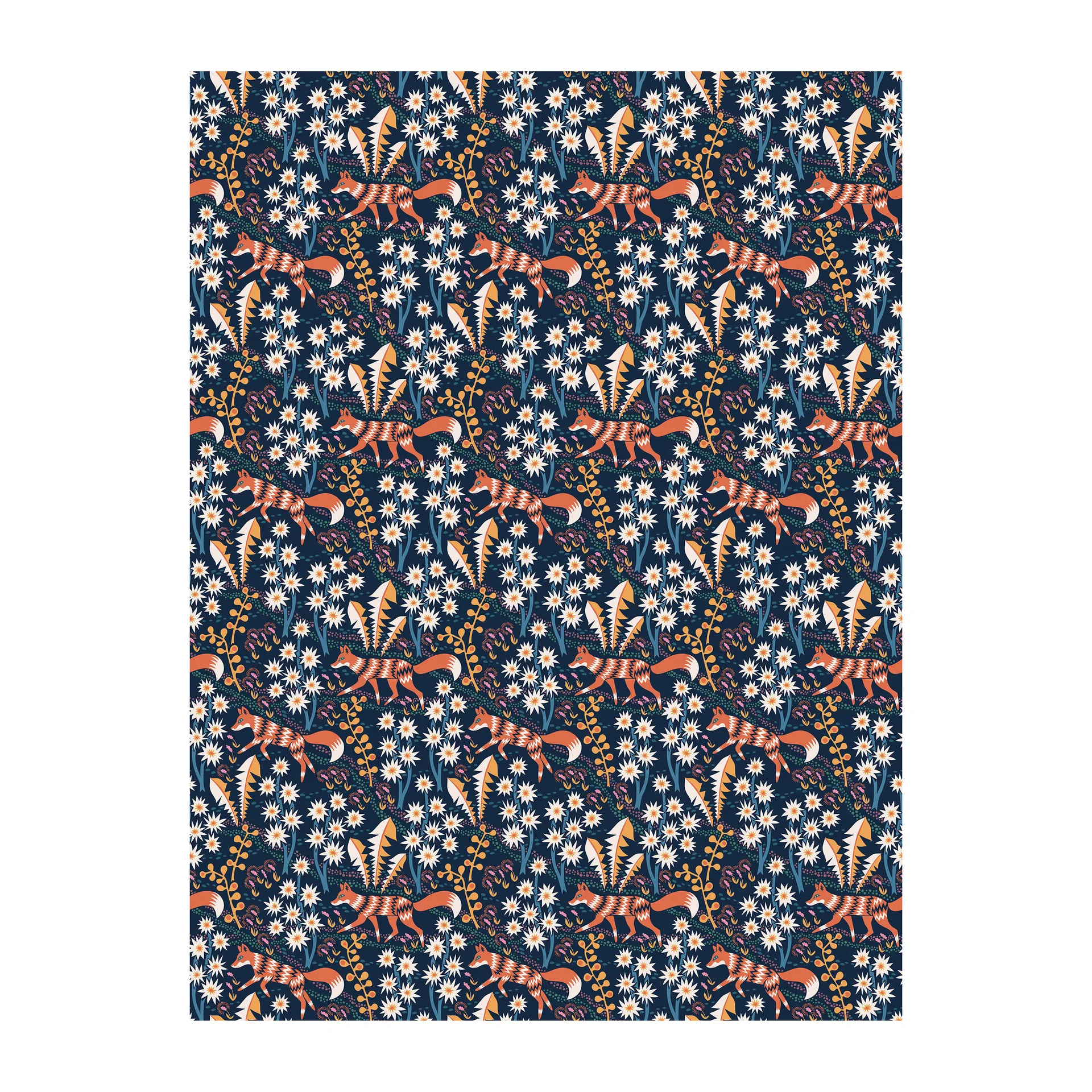 Arvidssons Textil Toile cirée Stjärnspeja Bleu foncé