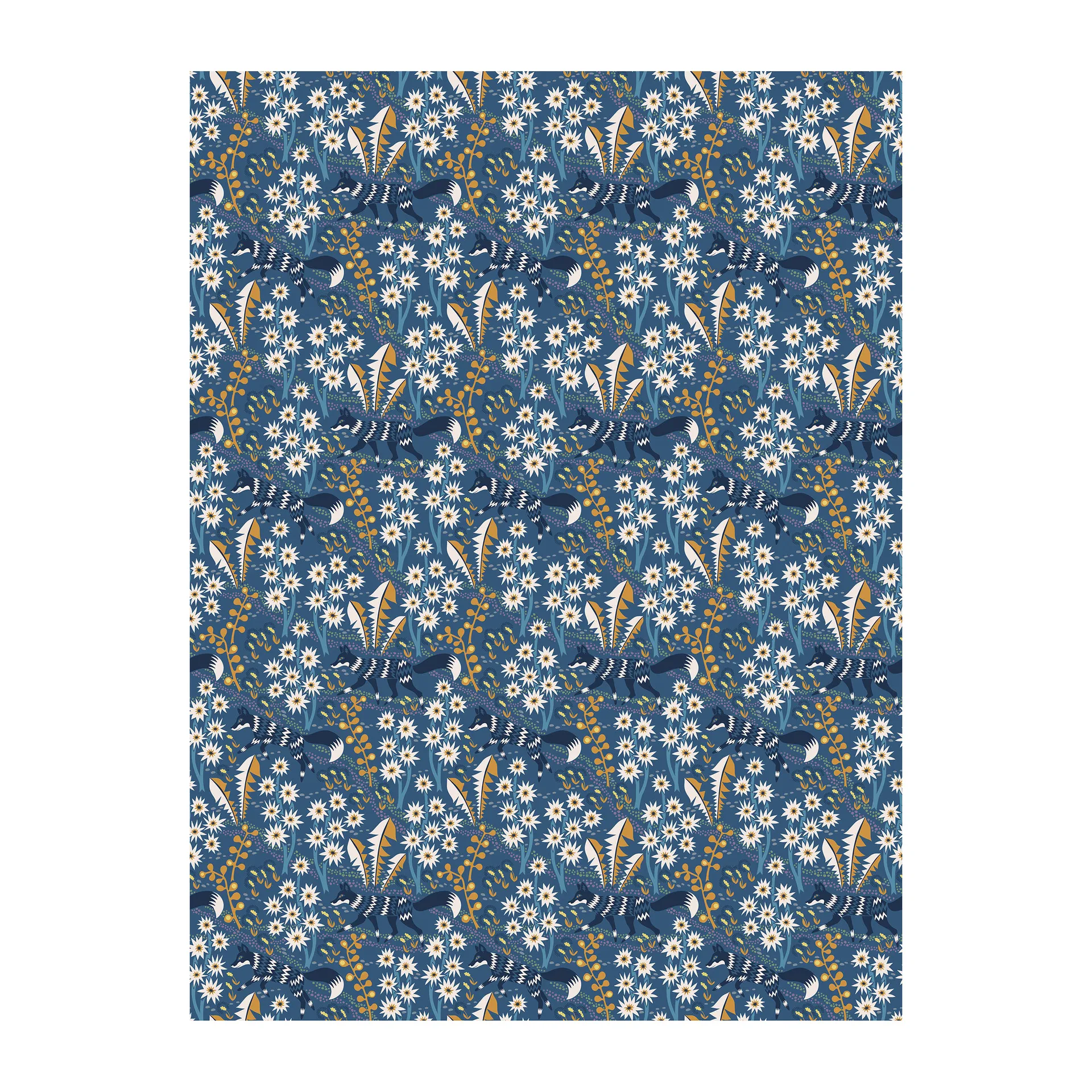 Arvidssons Textil Toile cirée Stjärnspeja Bleu