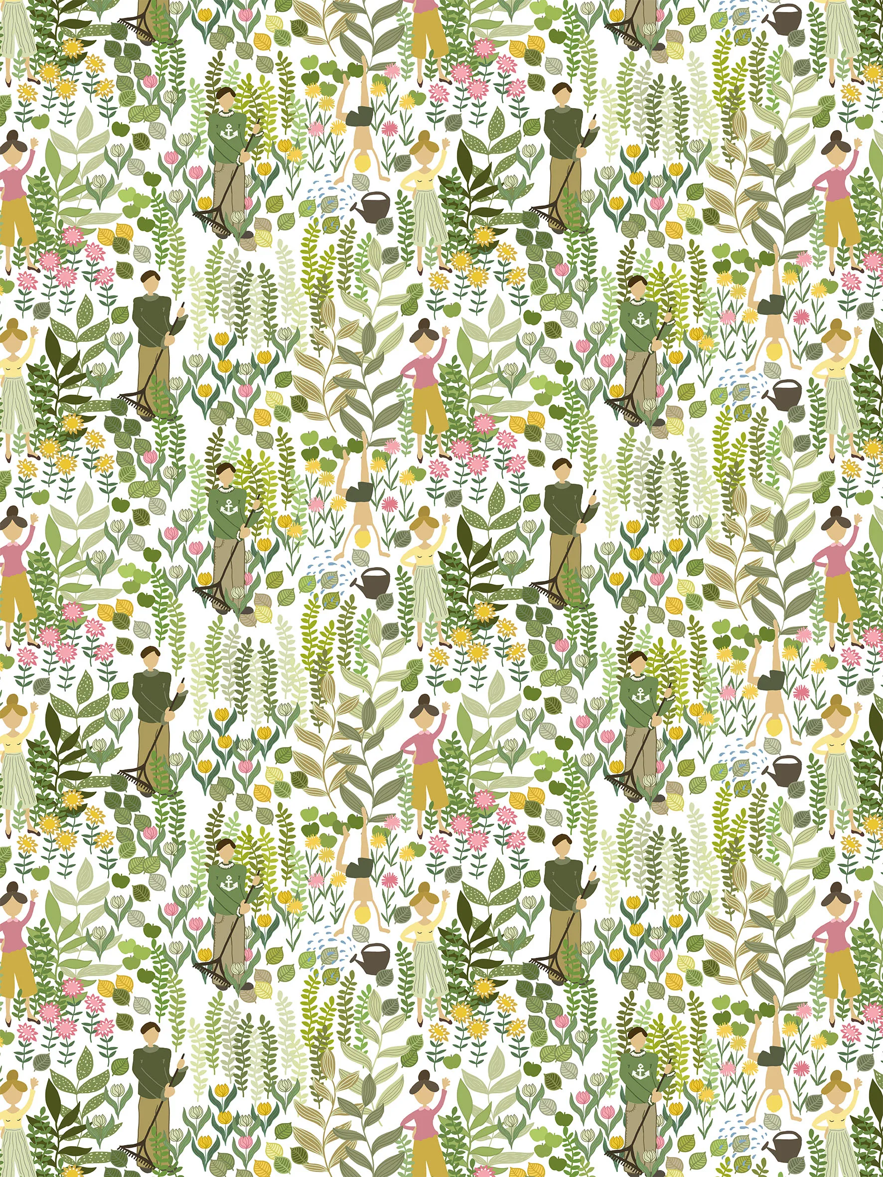 Arvidssons Textil Toile cirée Trädgård Vert