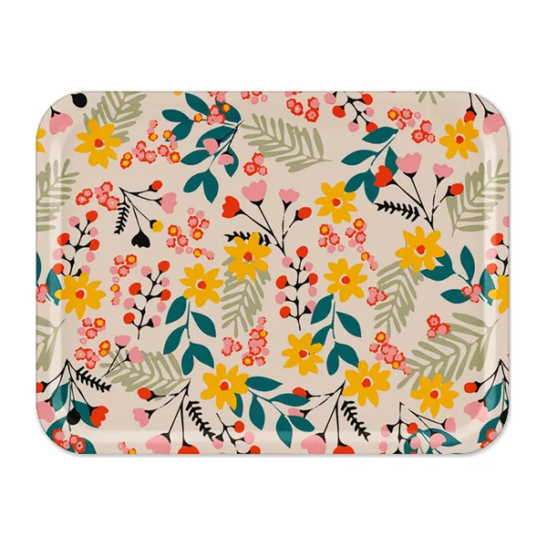 Flower bricka 33x43 cm