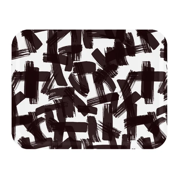 Kryss bricka 33x43 cm, Black