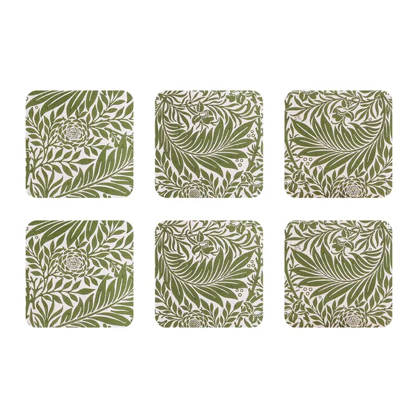 Larkspur glasunderlägg 6-pack, 10x10 cm