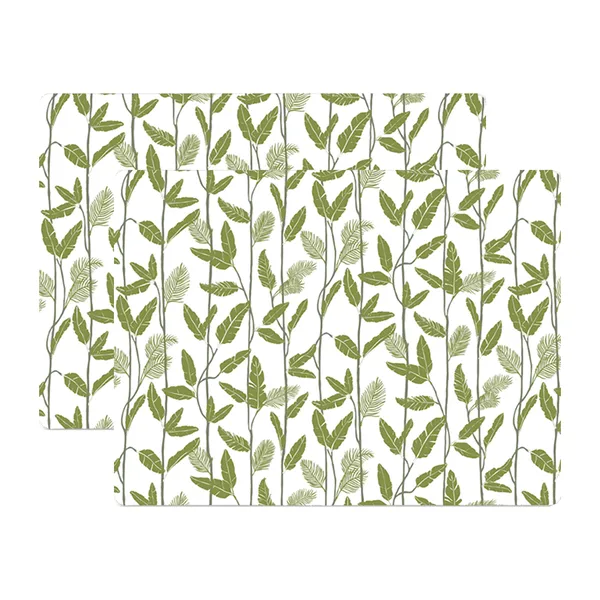 Mougli Green bordstablett 30x40 cm 2-pack, Green