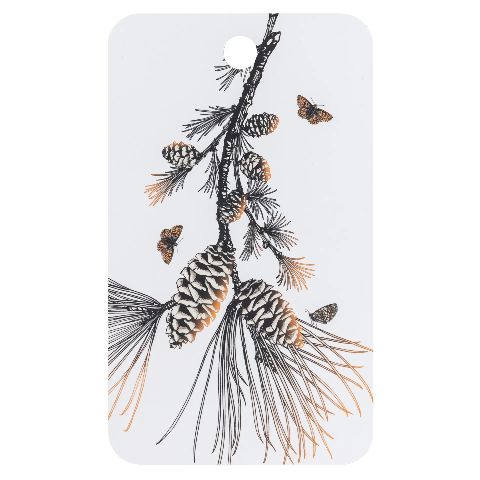 Åry Home Pine Cone skærebræt 20x34 cm Cotton white