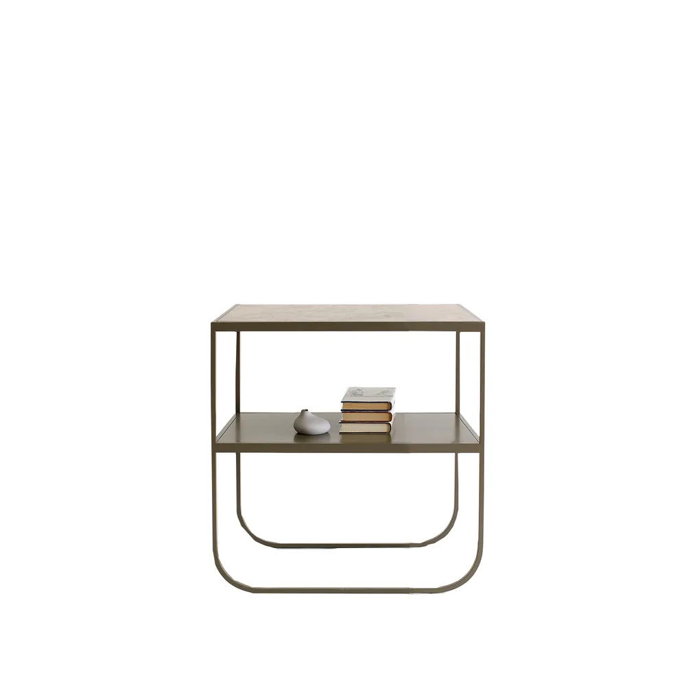 Asplund Tati Console 65 table d'appoint calcaire jura, support nougat, 65