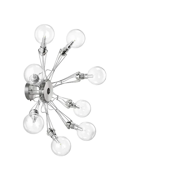 Matrix vägglampa, förnicklad, 8-armad