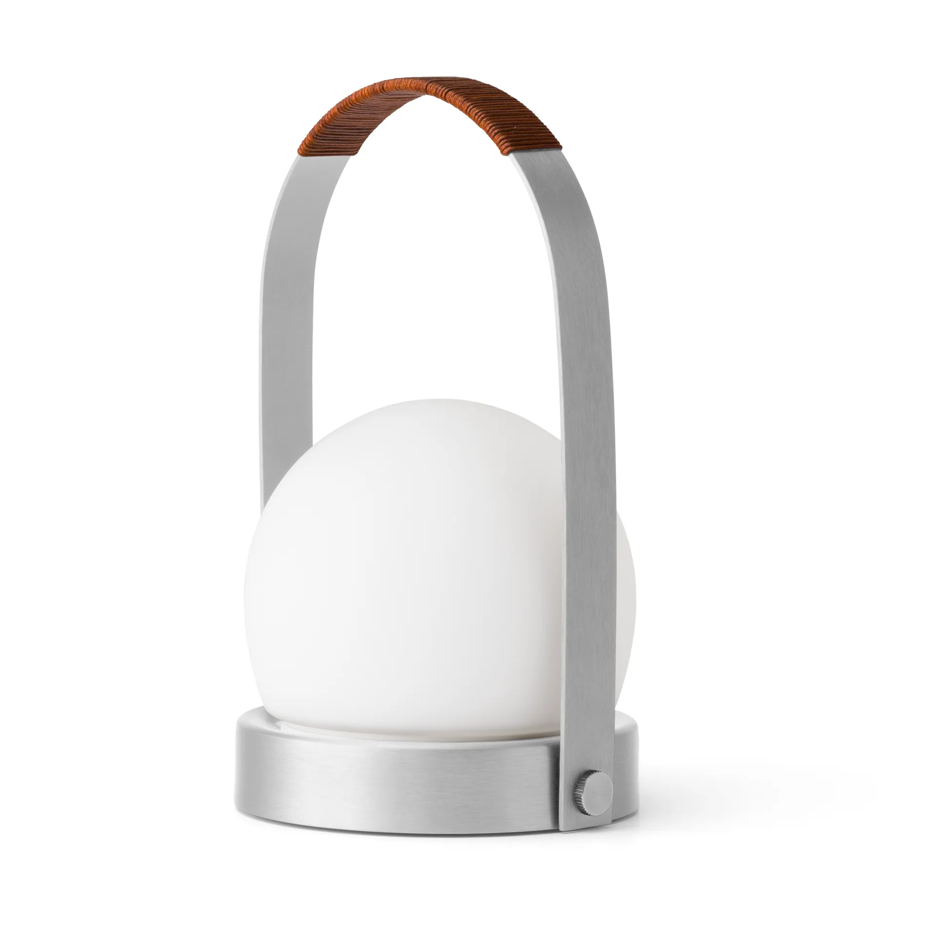 Audo Copenhagen Lampe de table portable Carrie Aluminium brossé