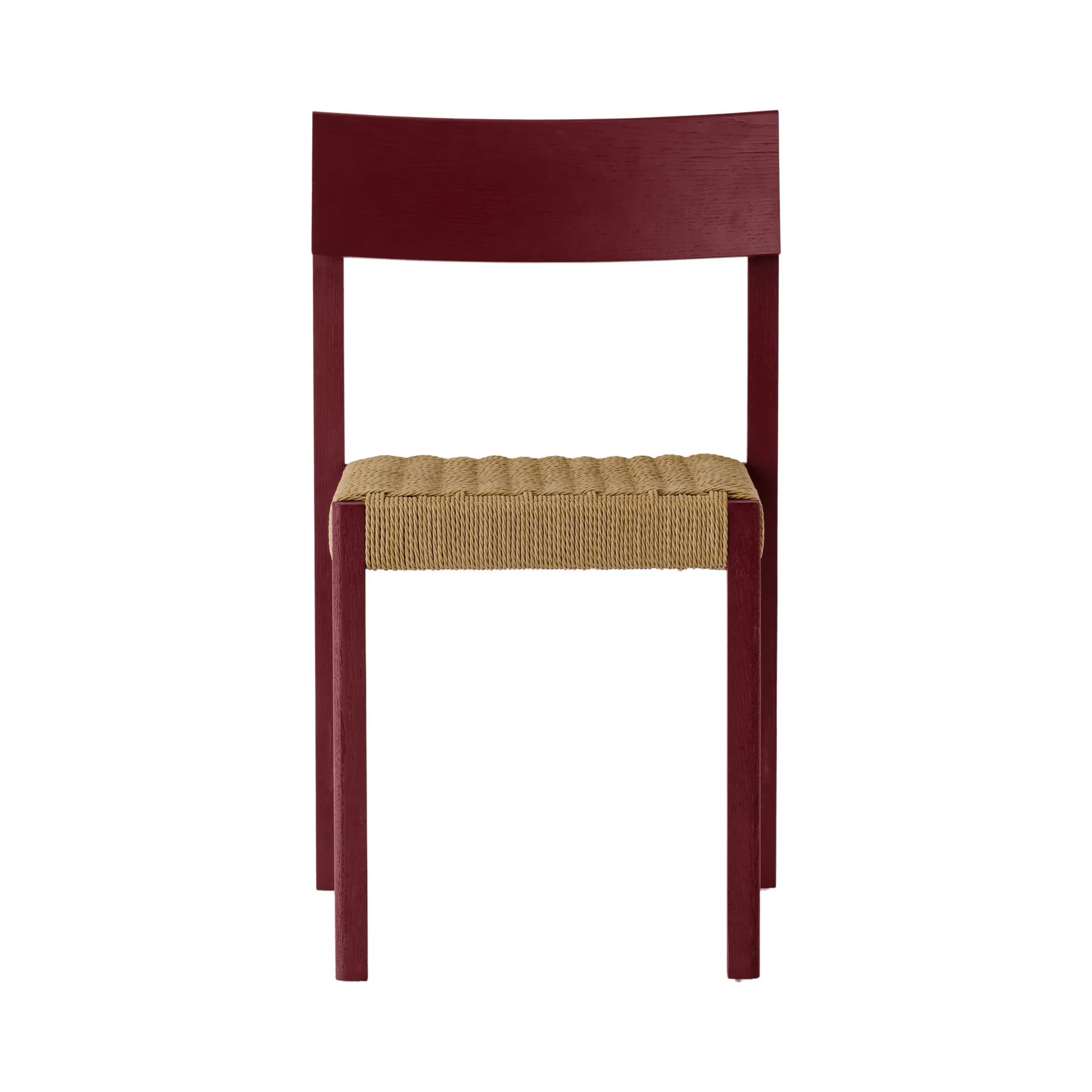 Audo Copenhagen Mauro tuoli French red tammi-naturflätad istuin
