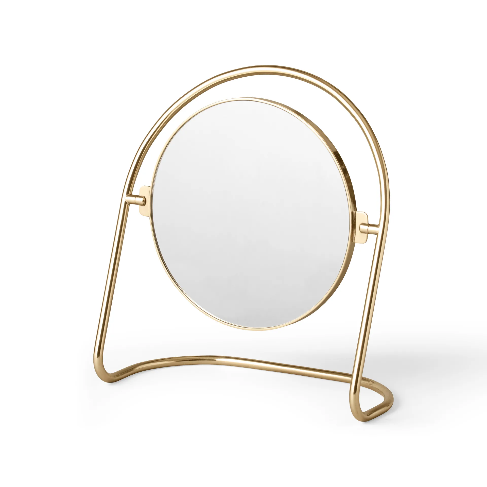 Audo Copenhagen Miroir de table Nimbus Laiton poli
