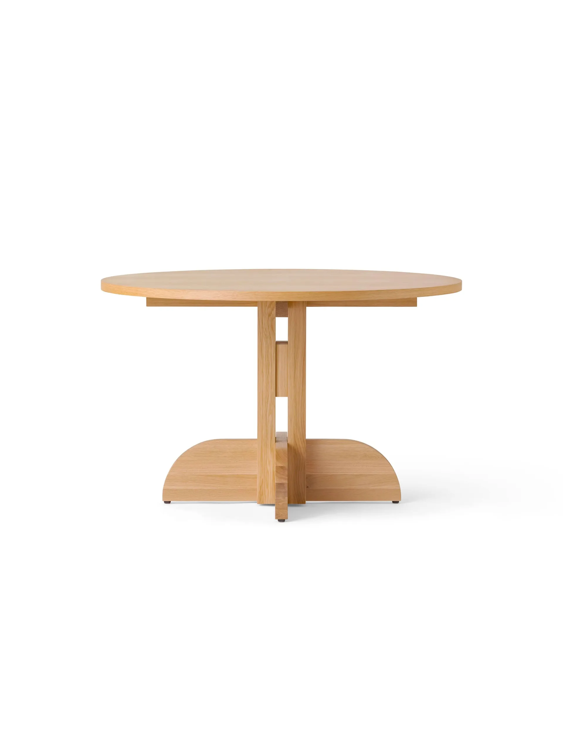 Audo Copenhagen Puffin Dining Table - chêne plaqué naturel Chêne naturel, Ø