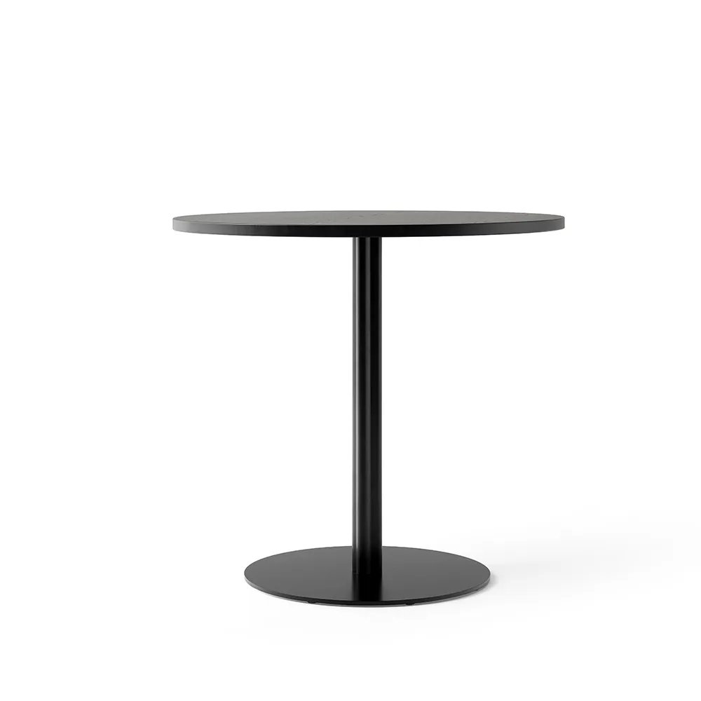 Audo Copenhagen Table à manger Harbour Column Oak black-structure noire, Ø