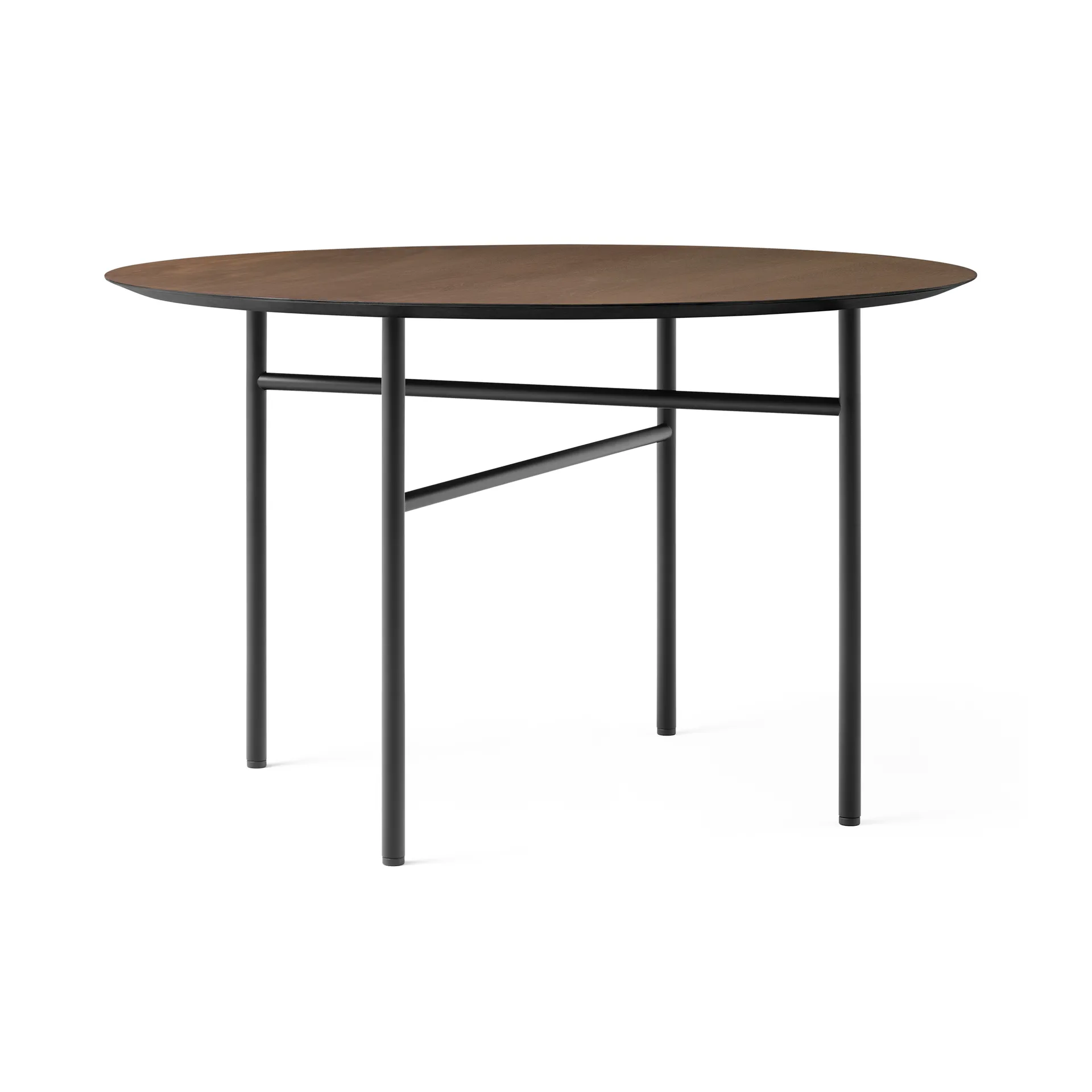 Audo Copenhagen Table ronde Snaregade Chêne teinté noir-foncé, Ø