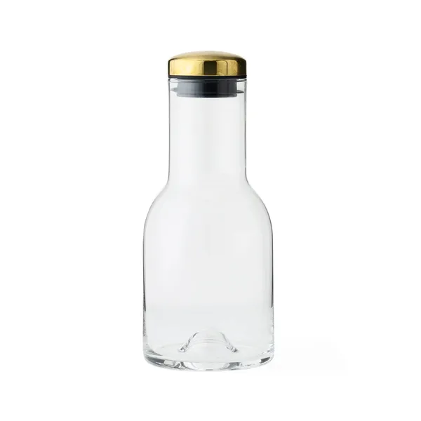 Water Bottle karaff, glas-mässing