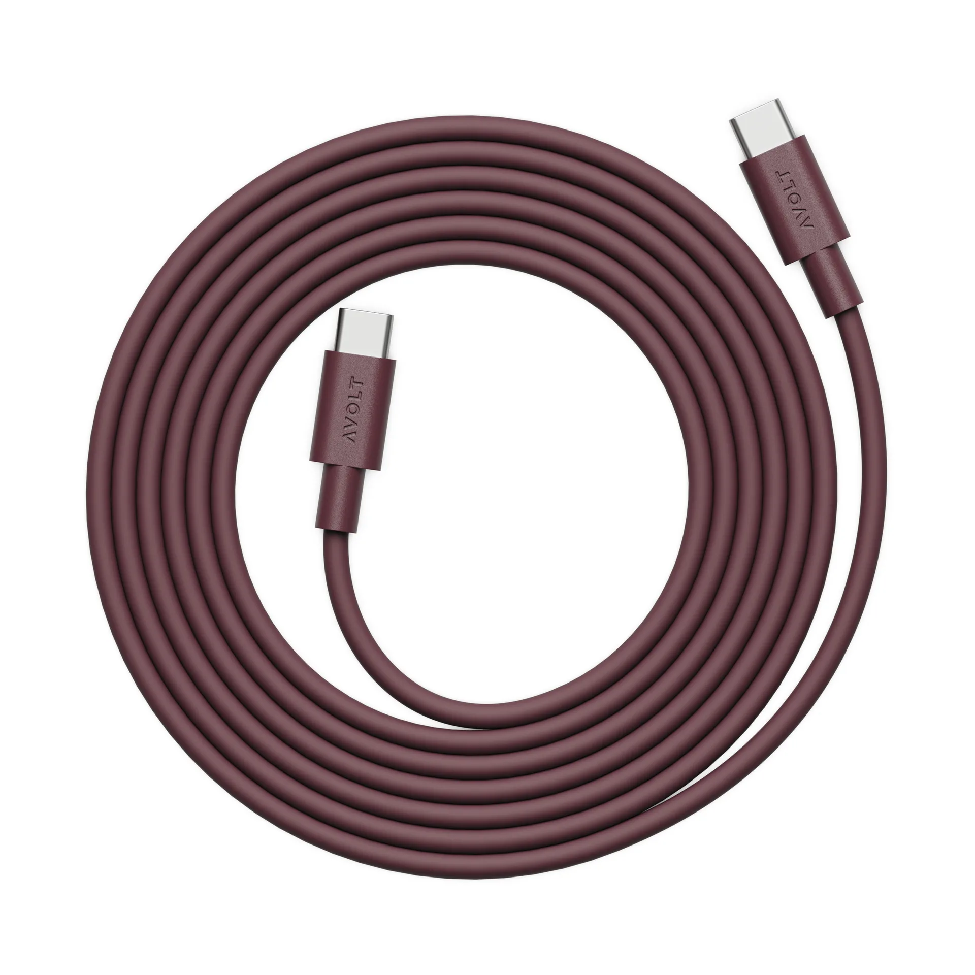 Avolt AVOLT x Bauhaus-Archiv Cable 1 USB C vers USB C Mulberry Red