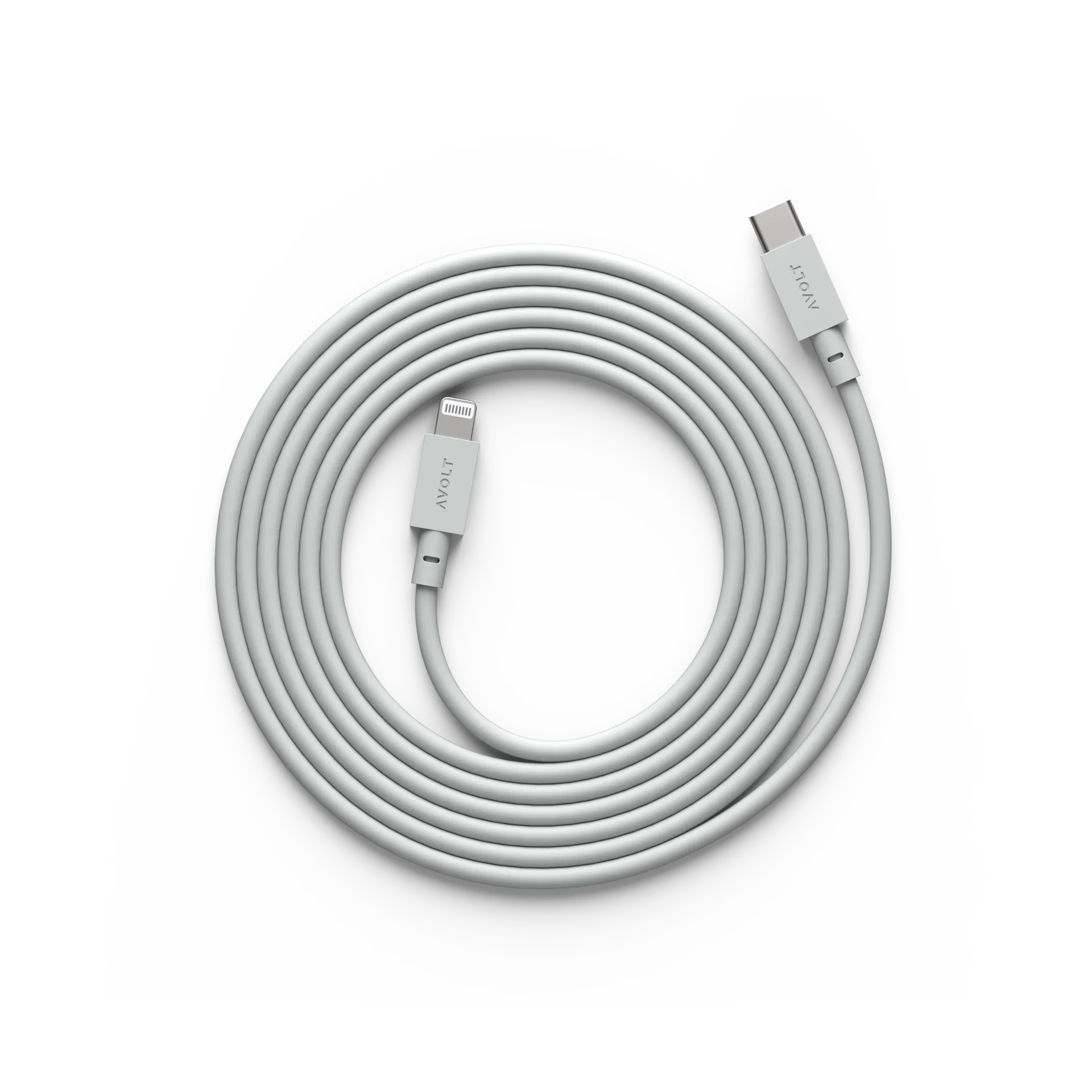 Avolt Cable 1 USB C vers Lightning câble de recharge 2m Gotland Gris
