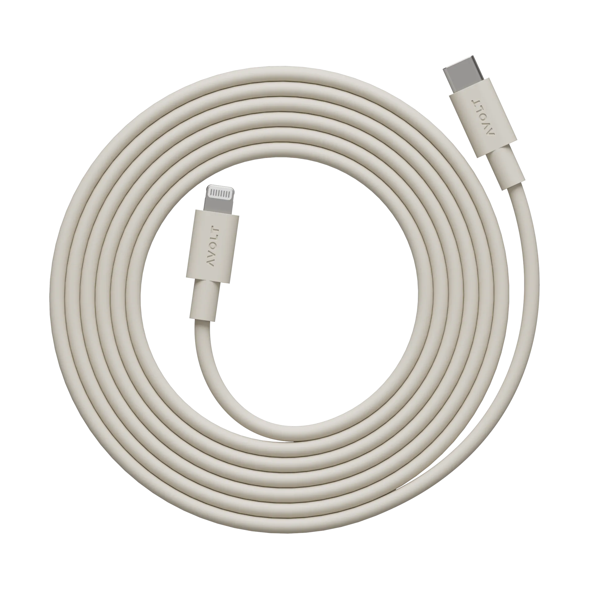 Avolt Cable 1 USB C vers Lightning câble de recharge 2m Nomad Sand