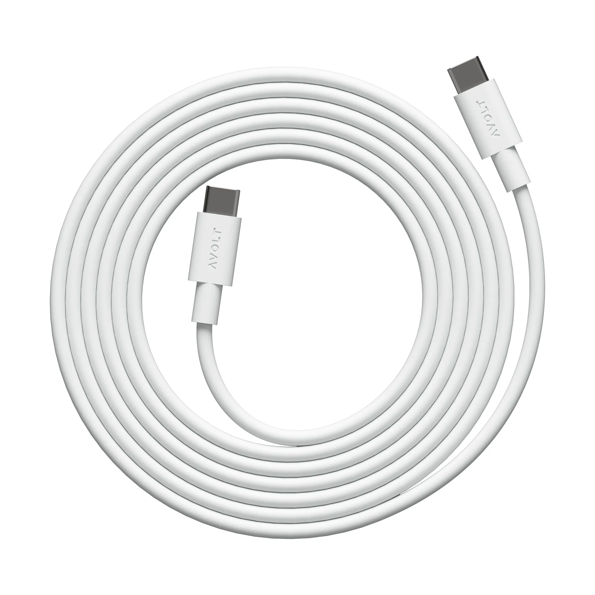 Avolt Cable 1 USB-C vers USB-C câble de charge 2 m White Martinelli Luce Edition