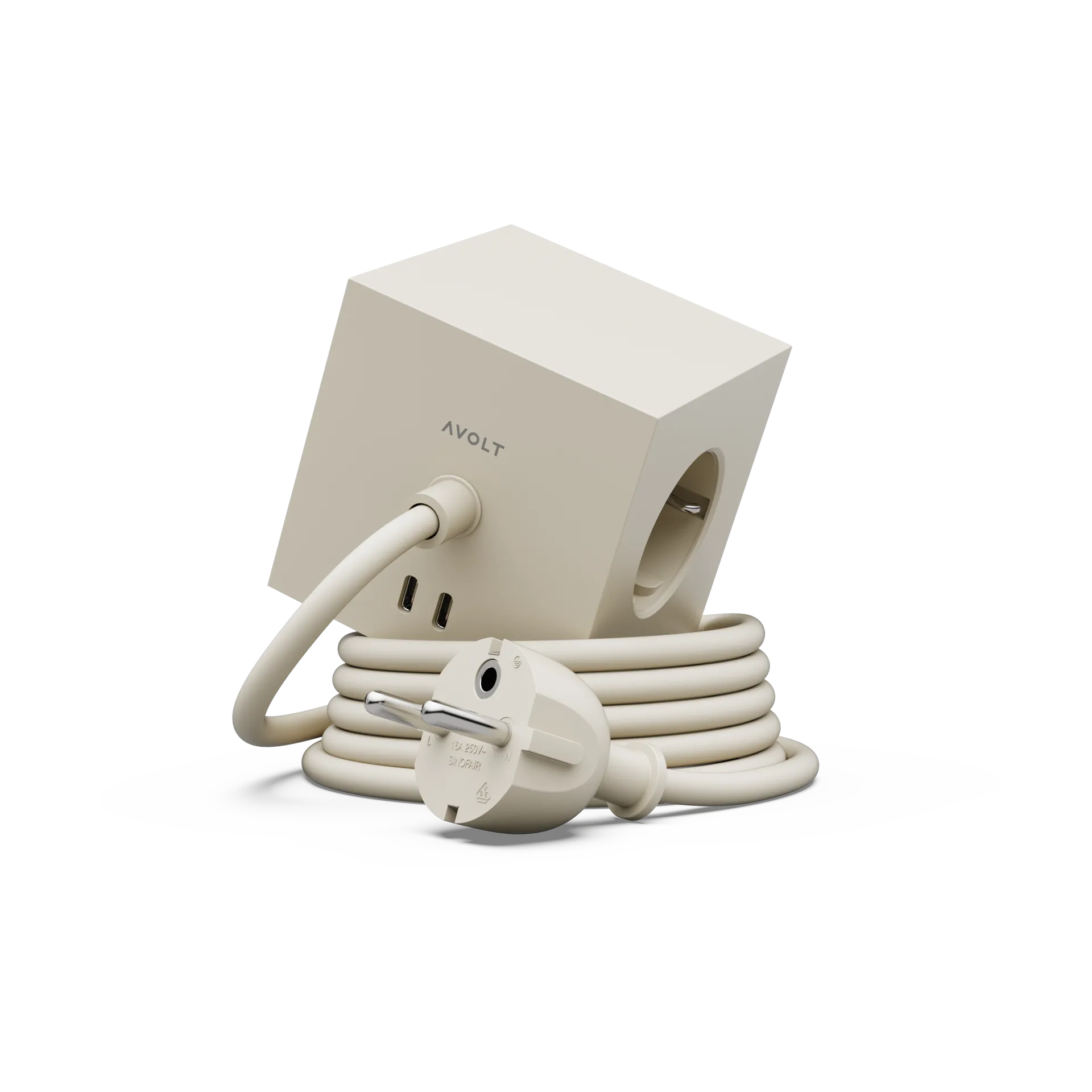 Avolt Multiprise Square 1 USB-C 30W 3 m Nomad Sand