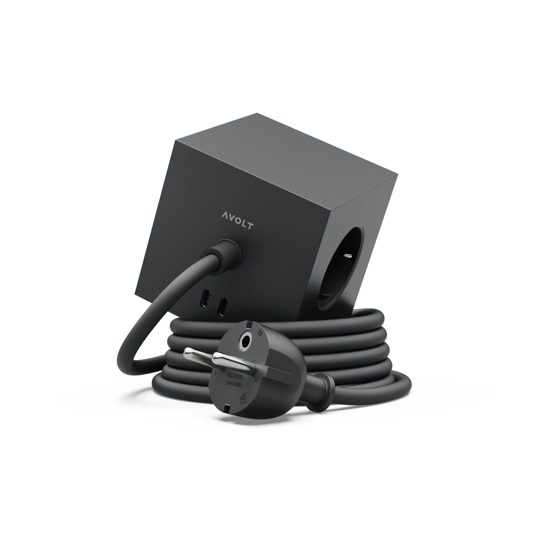 Avolt Multiprise Square 1 USB-C 30W 3 m Stockholm Black