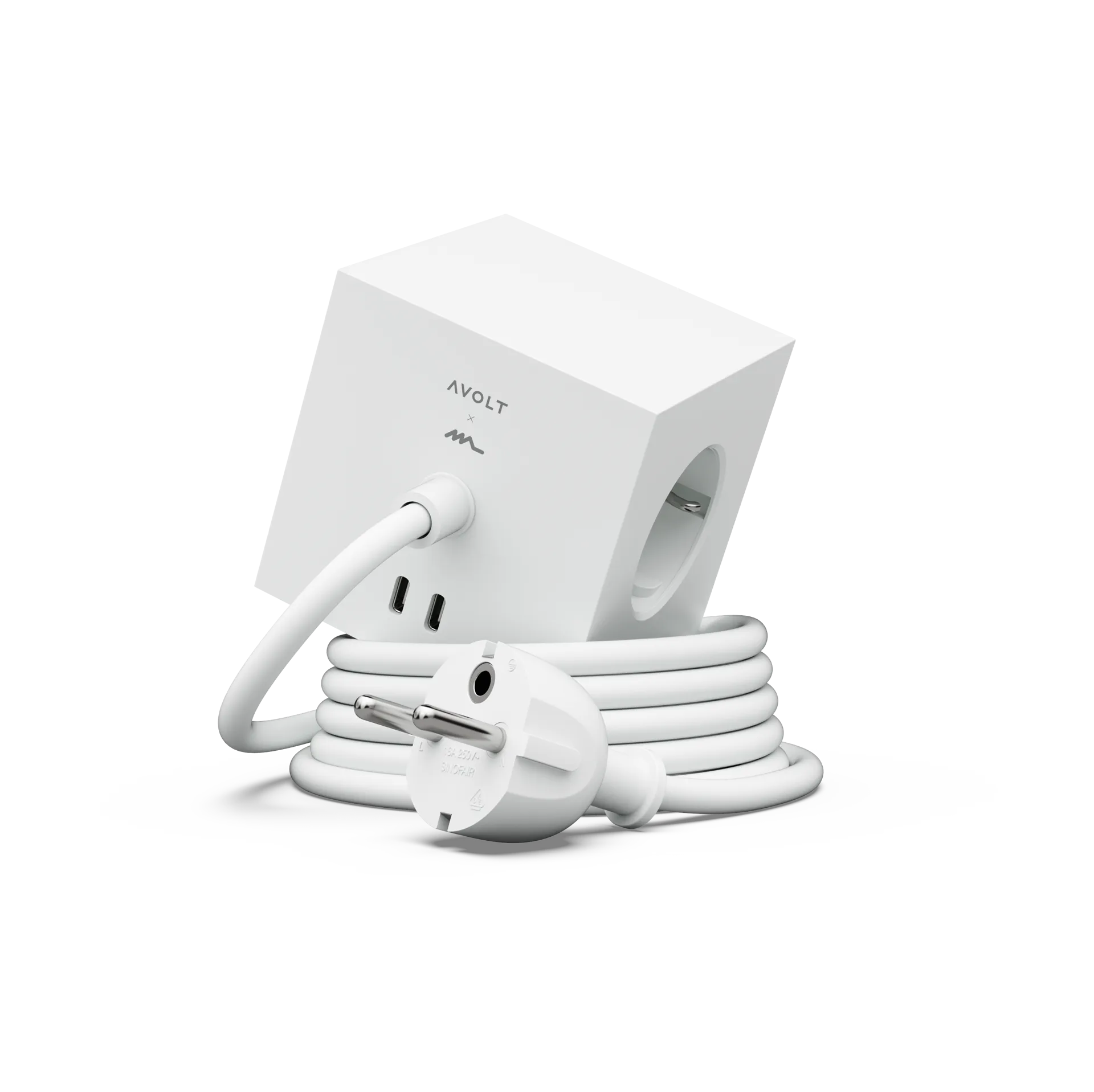 Avolt Multiprise Square 1 USB-C 30W 3 m White Martinelli Luce edition