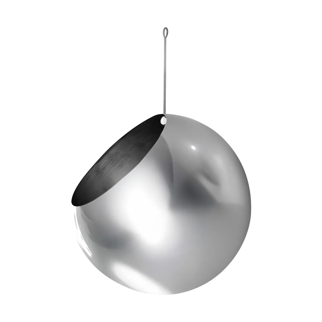 AYTM GLOBE h&auml;ngande kruka &Oslash;17 cm h28 cm Silver