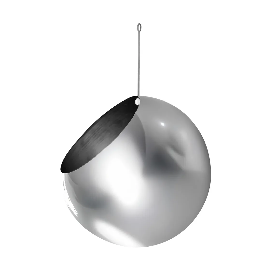 AYTM GLOBE hængende krukke Ø21 cm h32 cm Silver