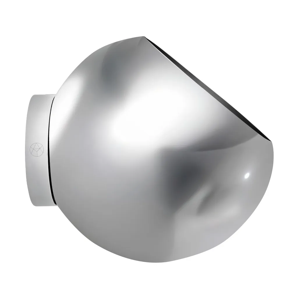 AYTM Globe urtepotte væg Ø21 cm Silver