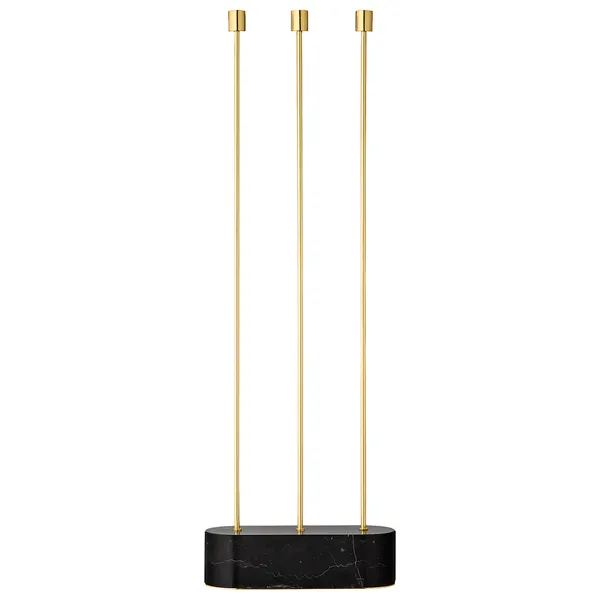 Grasil golvljusstake, Svart