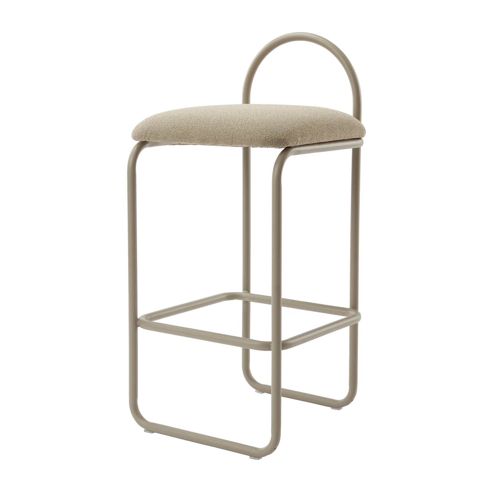 AYTM Tabouret de bar Angui bouclé Taupe