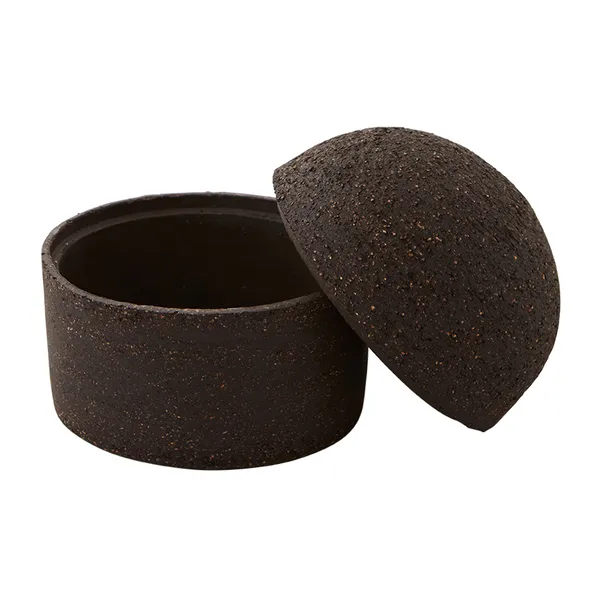 Terra förvaringsburk med lock Ø10,7 cm, Java