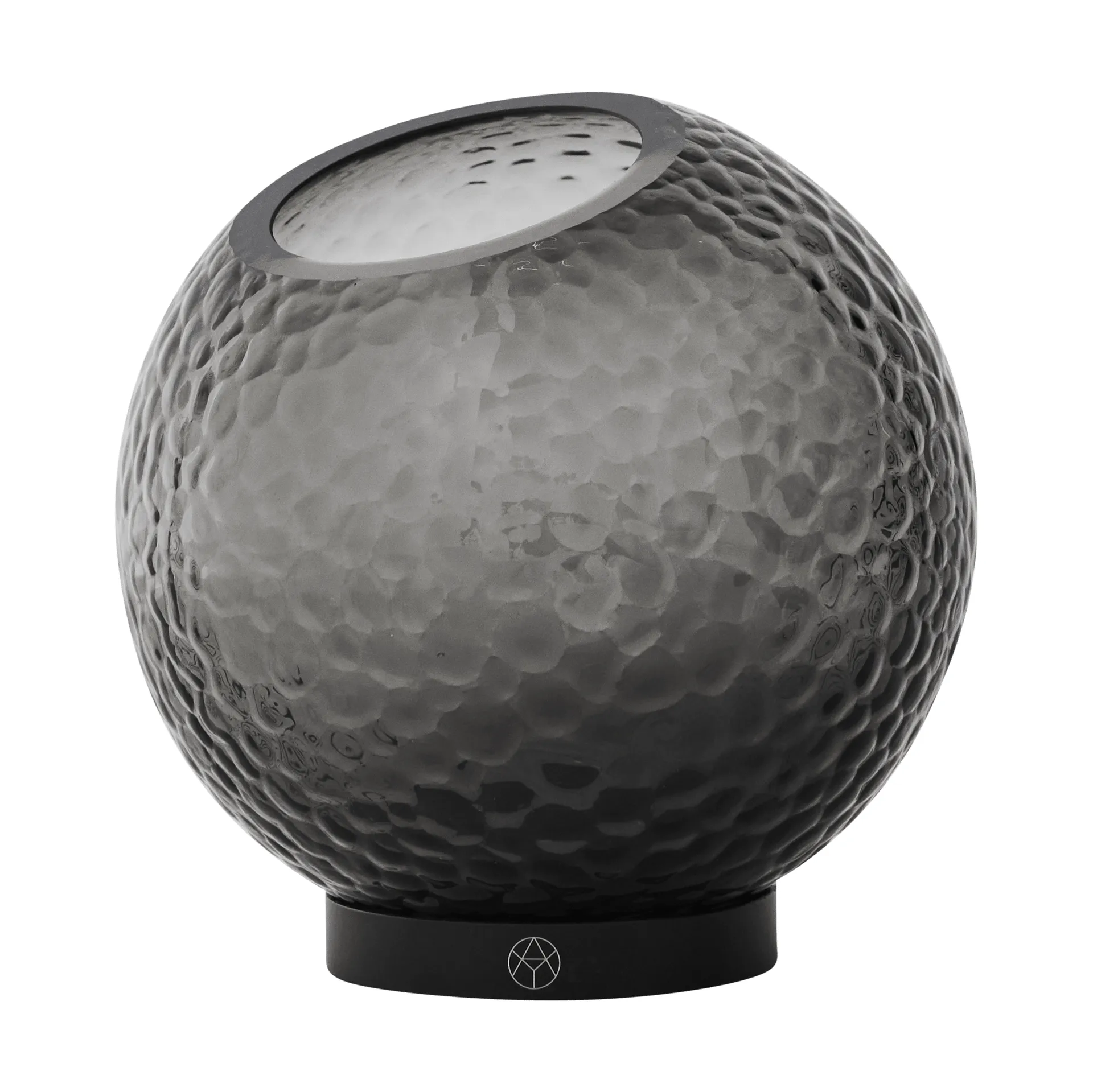 AYTM Vase Globe Bubbles Ø Black — vue 3